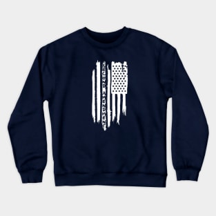 Second Amendment Distressed Flag Crewneck Sweatshirt